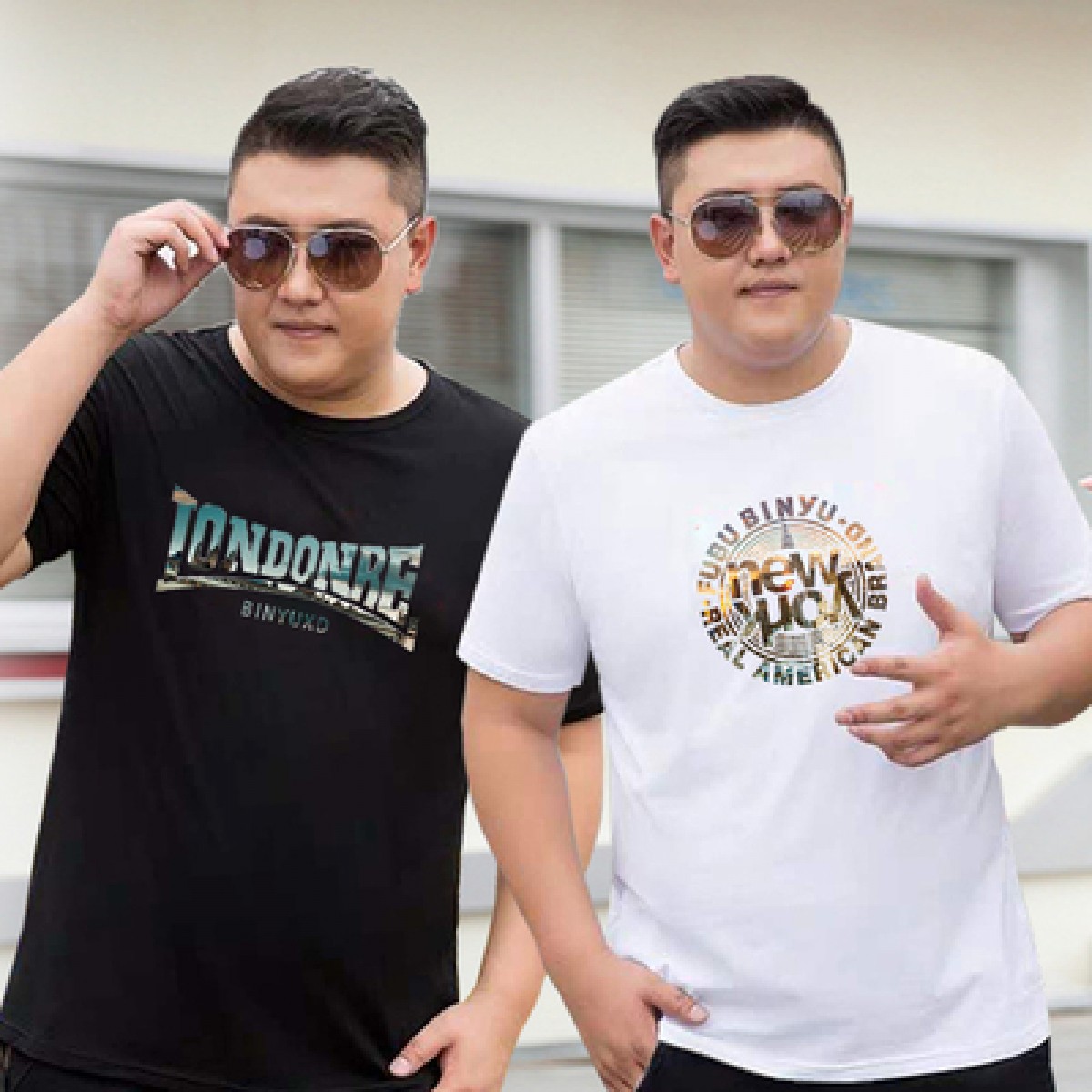 夏季纯棉短袖t恤男装大码宽松加肥半袖圆领胖子胖人打底体恤汗衫