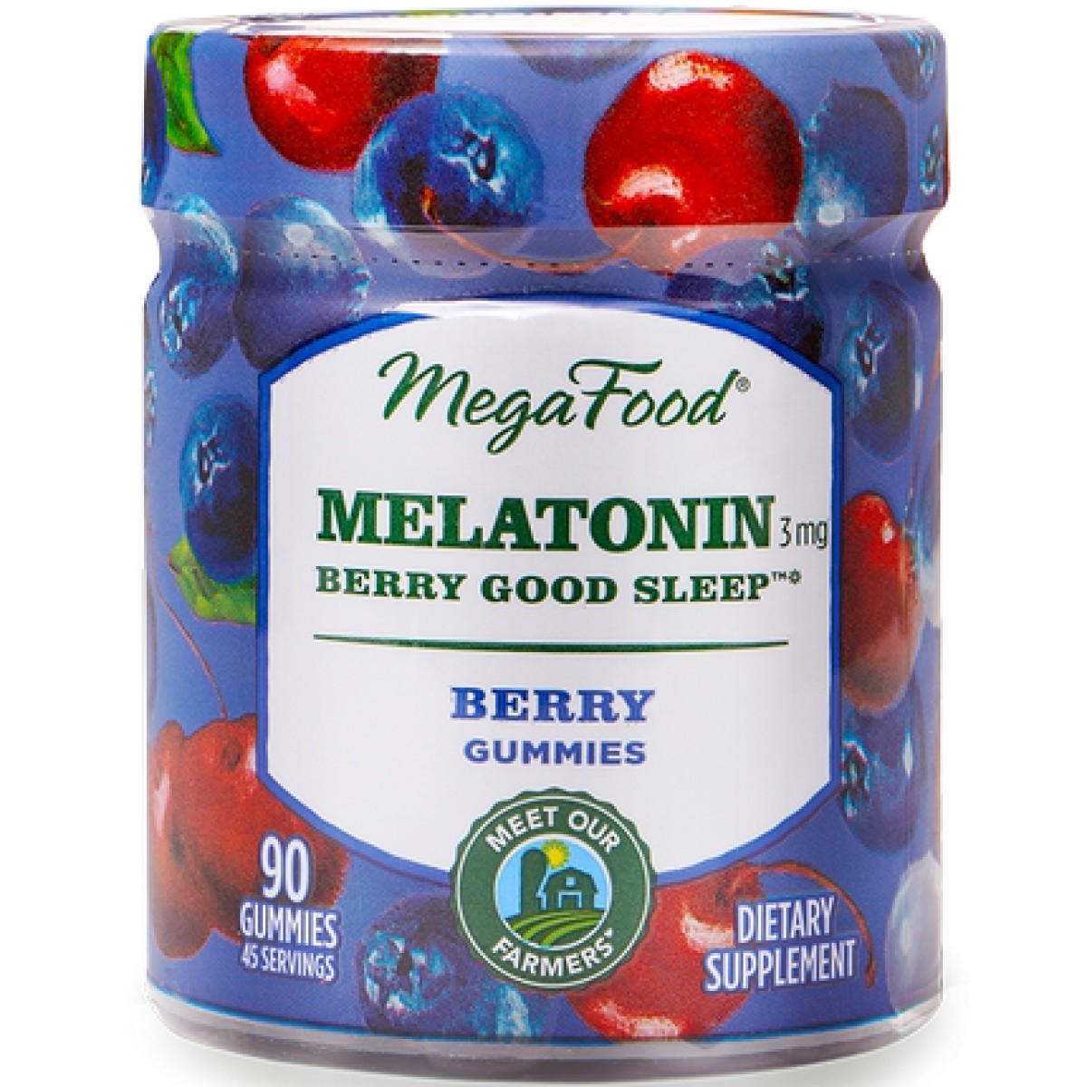 美国MegaFood褪黑素安瓶软糖助眠片睡眠片安眠退黑素解压官网正品
