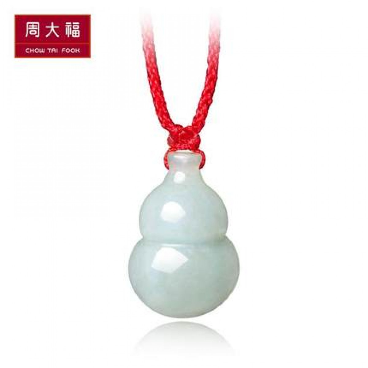 周大福珠宝首饰福禄葫芦翡翠玉吊坠K62237送礼